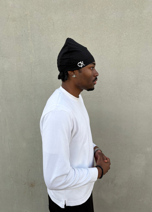 SATIN SKULLCAP BLACK