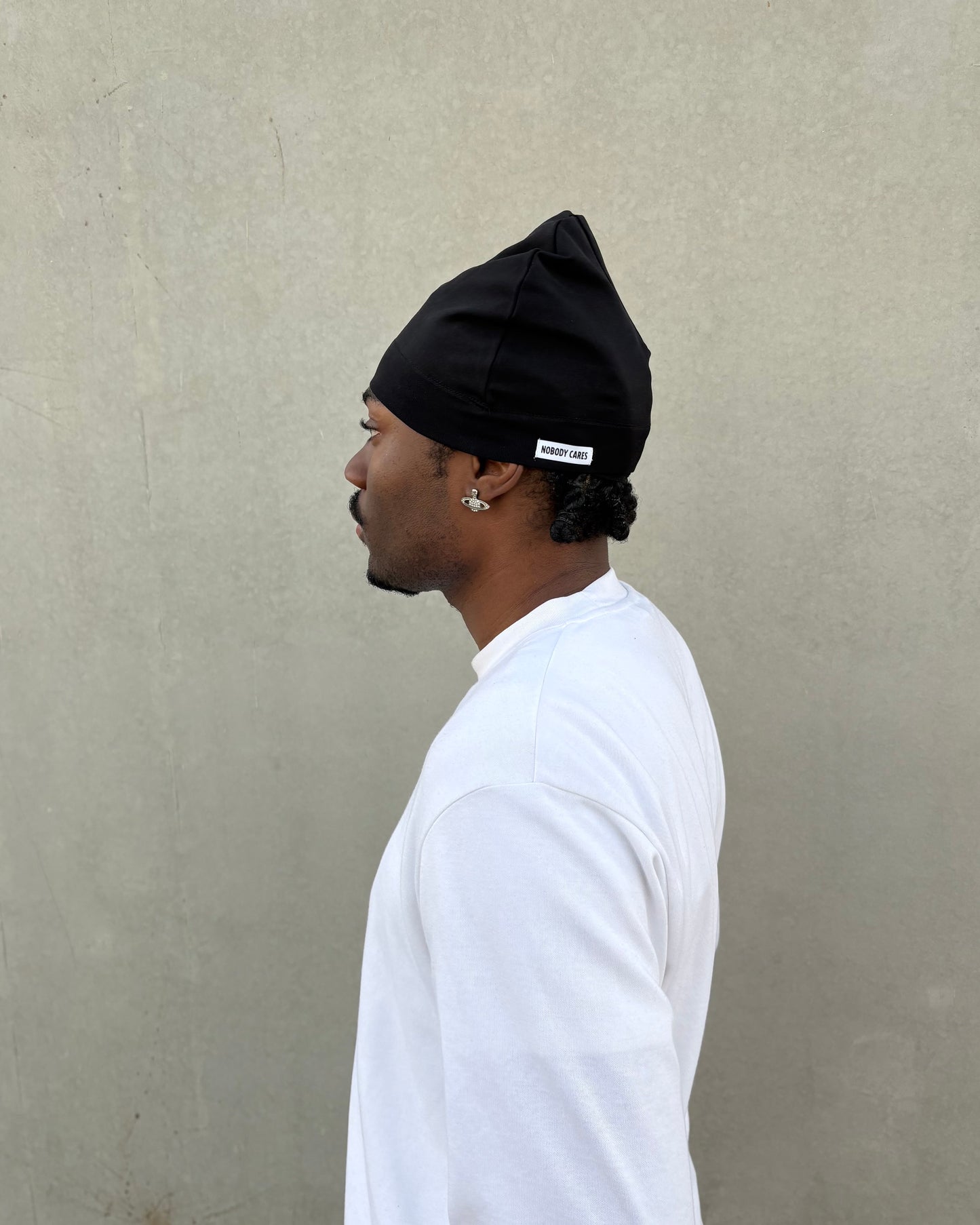 SATIN SKULLCAP BLACK
